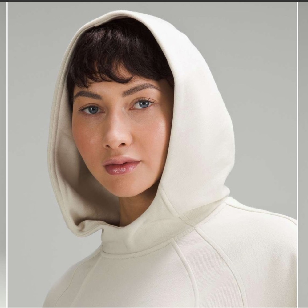 lululemon  Scuba Hoodie Bone Color Size M/L like new condition - Picture 3 of 10